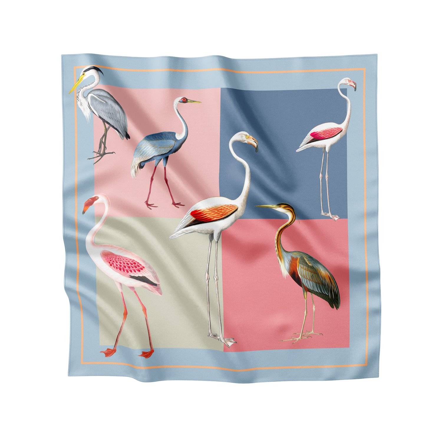 Artifact. Women's Blue / Pink / Purple Avia Square Silk Scarf