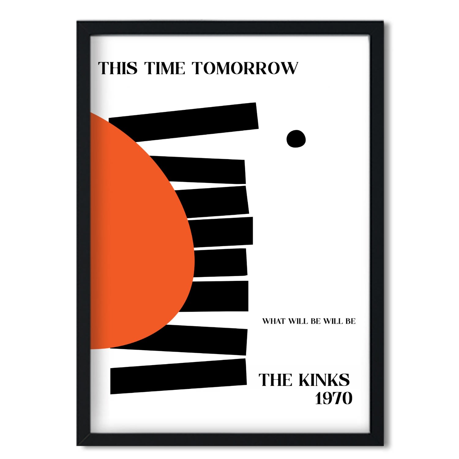 This Time Tomorrow The Kinks Inspired Abstract Giclée Art Print A3 Fanclub