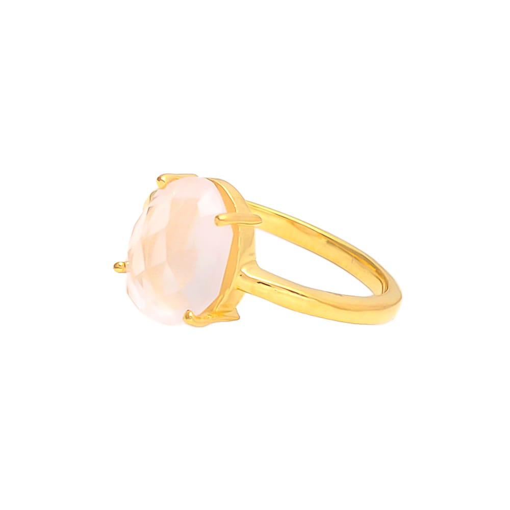 Women’s Pink / Purple Lucy Ring Rose Quartz Somya London