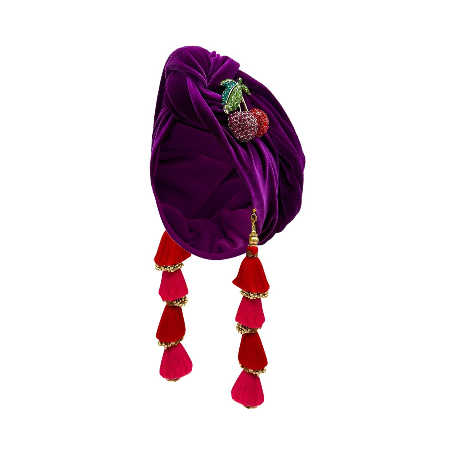 Julia Clancey Women's Purple Classic Cherry Plum Dorado Turban In Purple