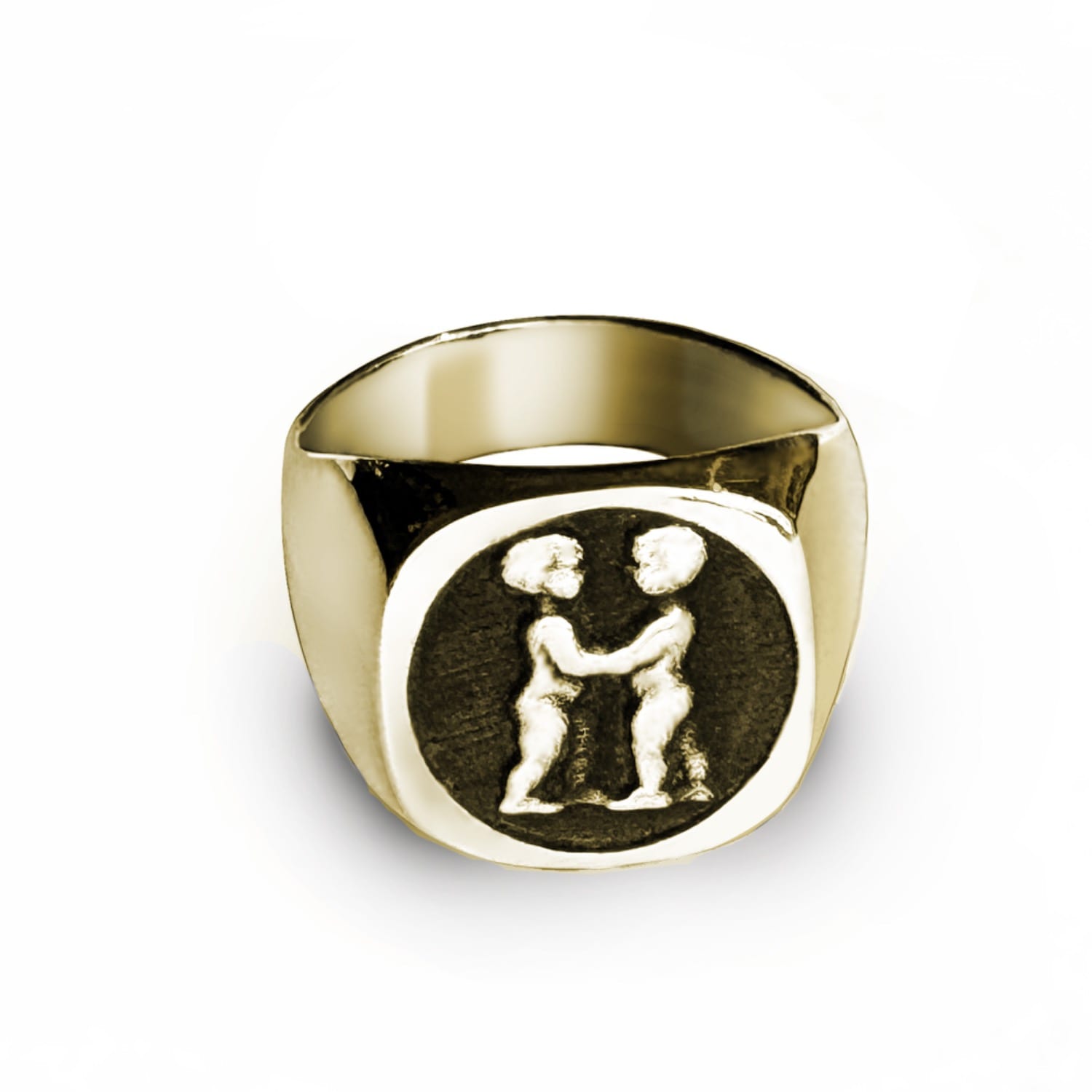 Perry Gargano Men's The Friendship Ring - Sterling Silver - Womens Signet In Gold