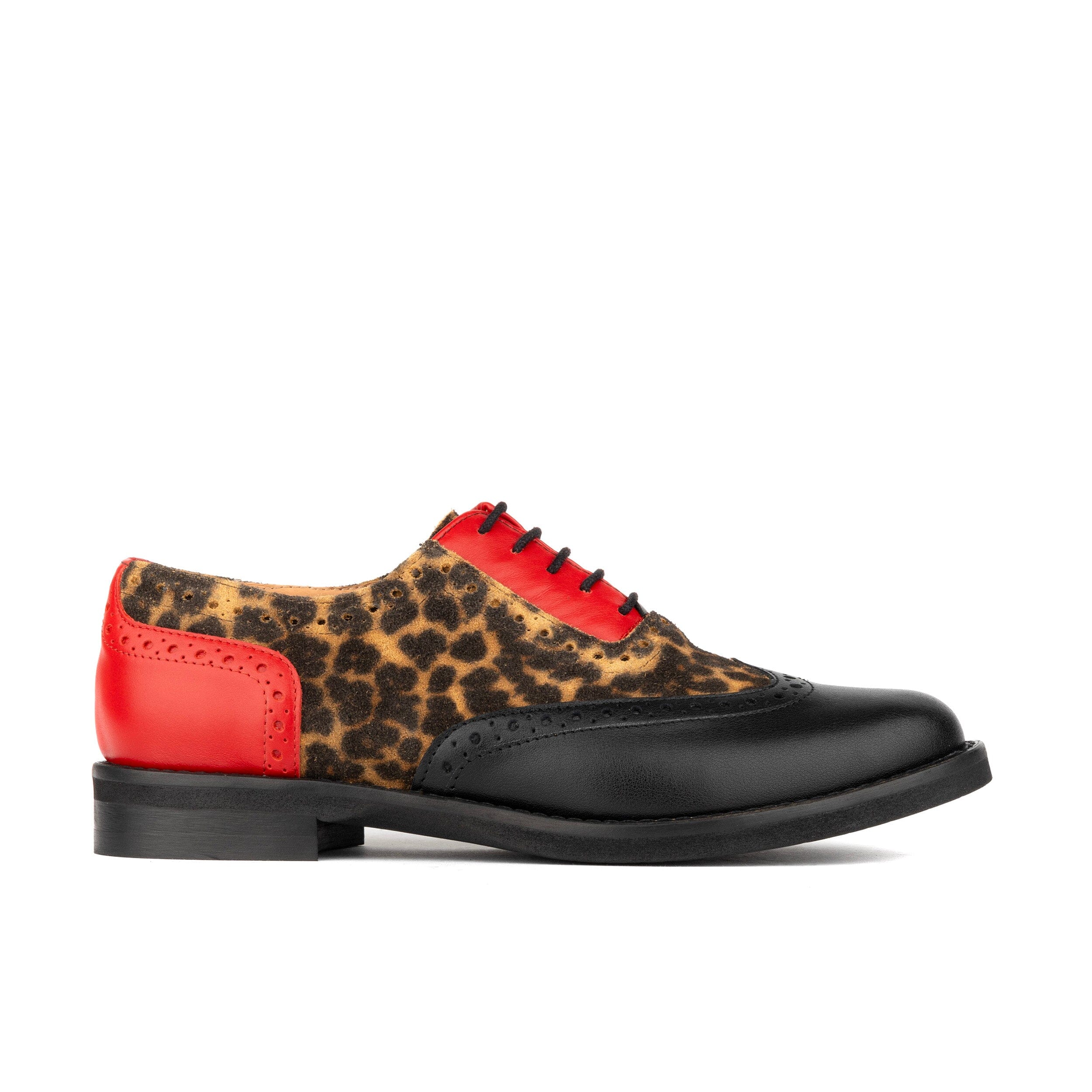 Embassy London Usa Women's Black / Red Vivienne - Leopard & Red