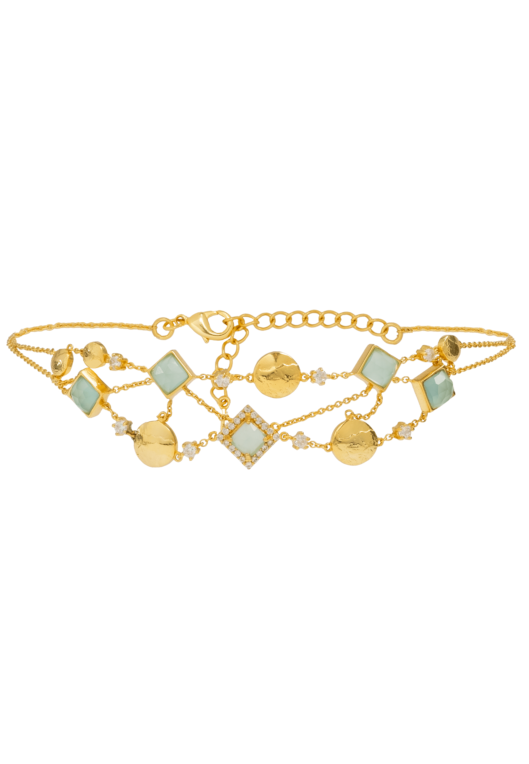 Women’s Blue / Gold Elara Aquamarine And Zircons Choker In Gold Vermeil Lavani Jewels