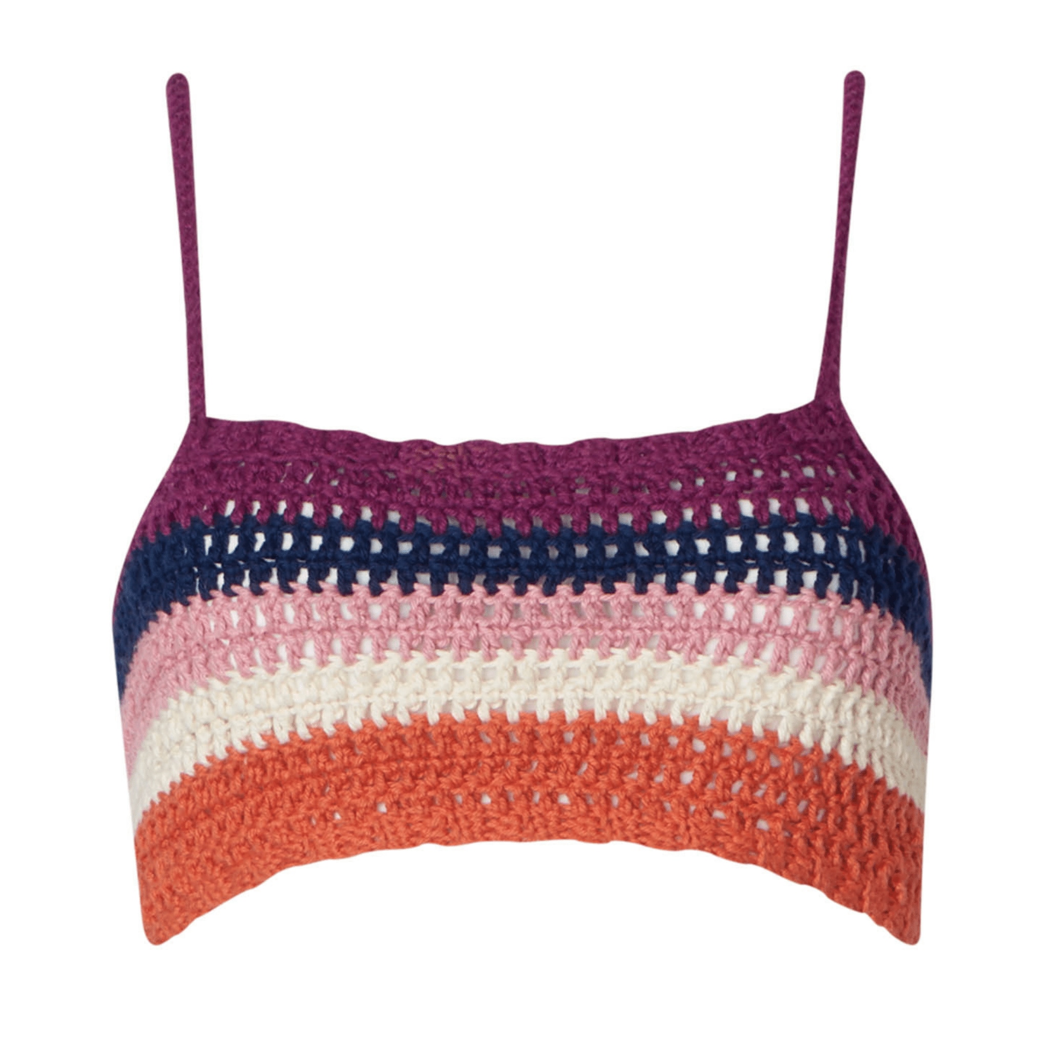 Women’s Gia Sunset Crochet Crop Top Medium Soah