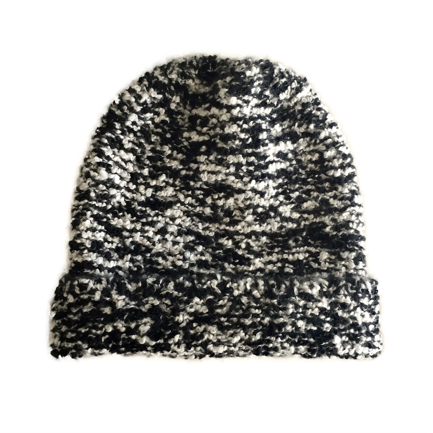 Women’s Davos Hand-Knitted Cashmere Bouclé Head In Black & White Grace Cashmere Zurich