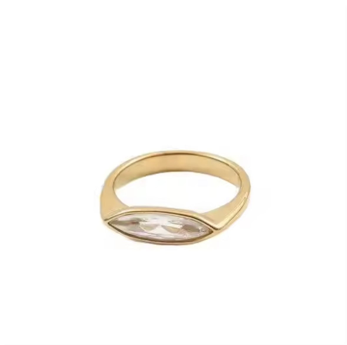 Adriana Pappas Designs Women's Gold Marquise Ring In Gold