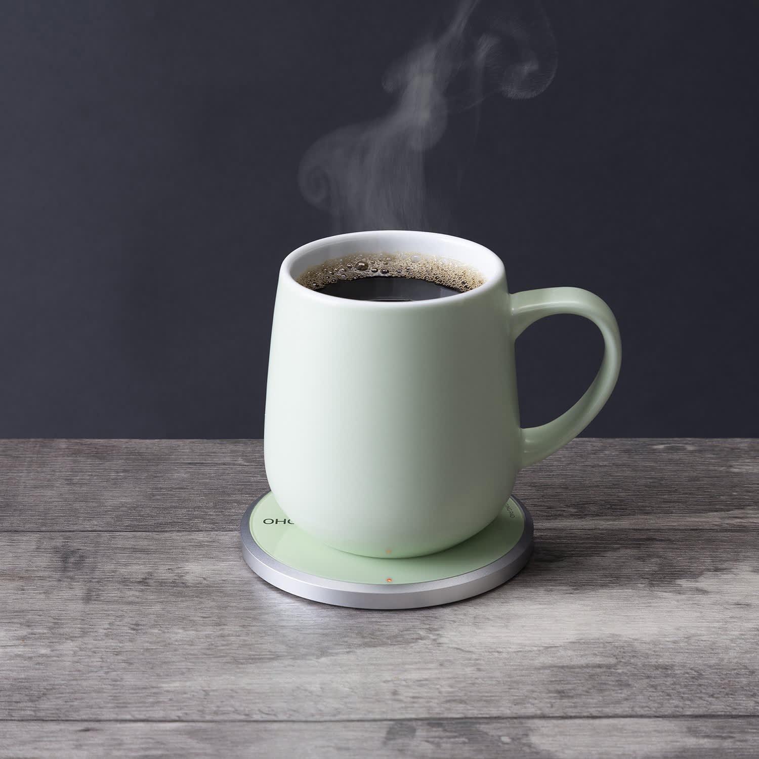 Ui Fine Ceramic Self-Heating Mug -Black Walnut, OHOM