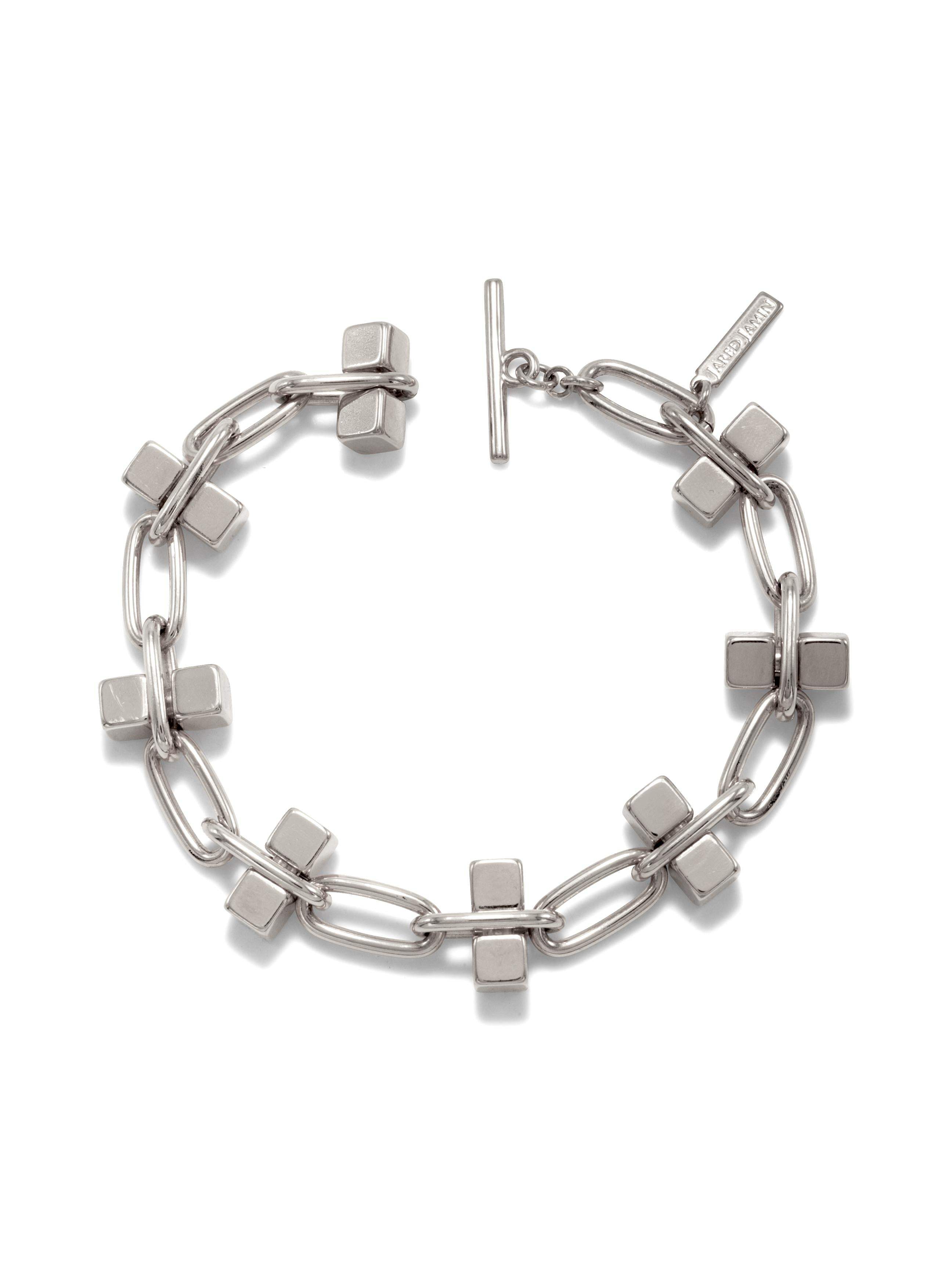 Jaredjamin Men's Blockbuster Silver Chain Bracelet In Silver