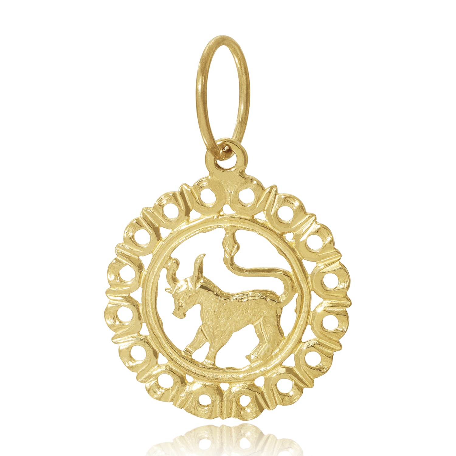 Maya Brenner Women's Gold Zodiac Pendant - Taurus In Gold