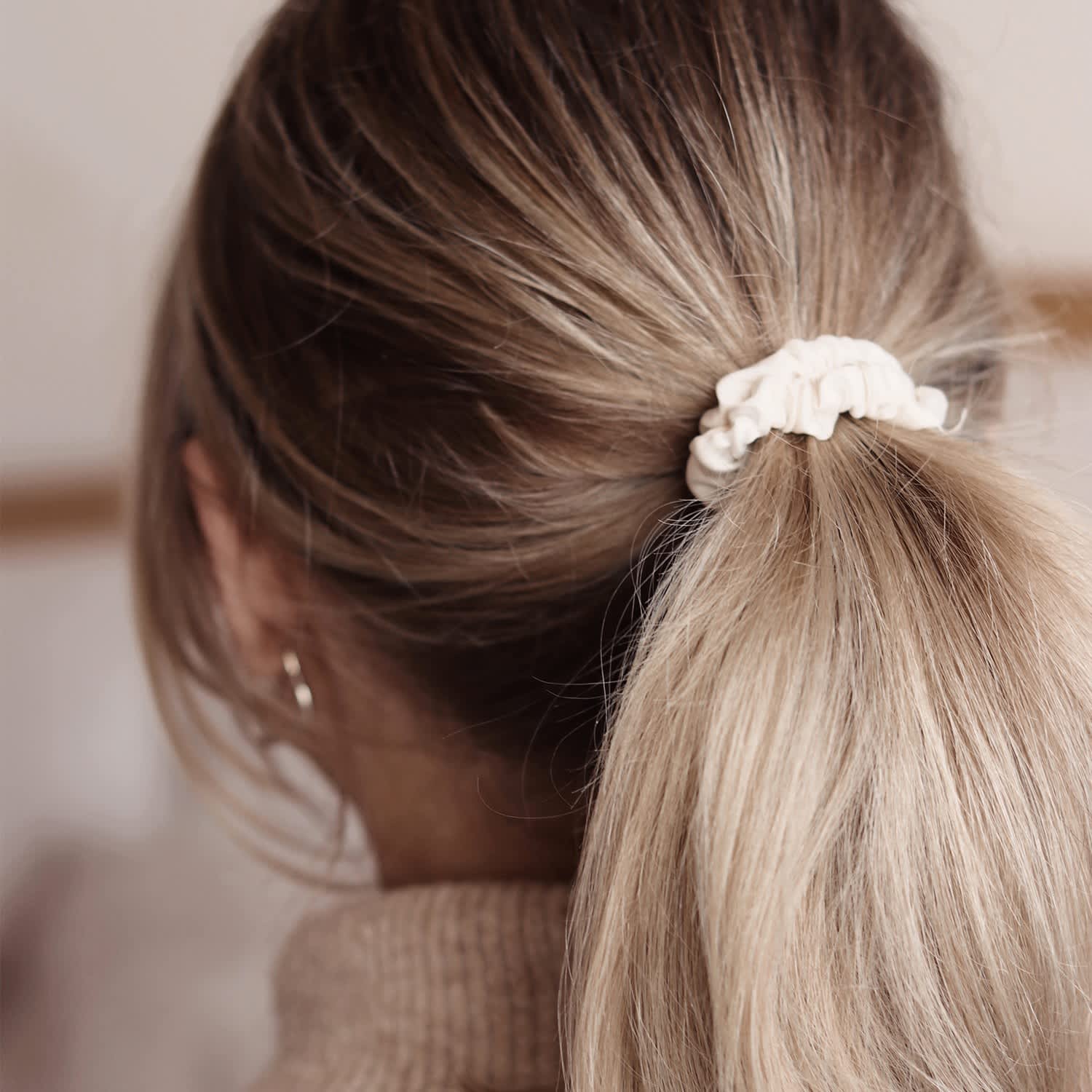 gold hair scrunchies