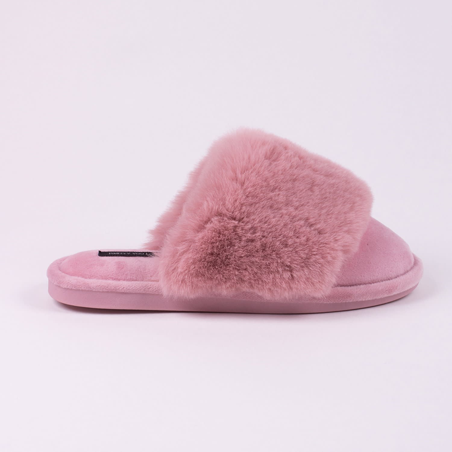 pink mule slippers