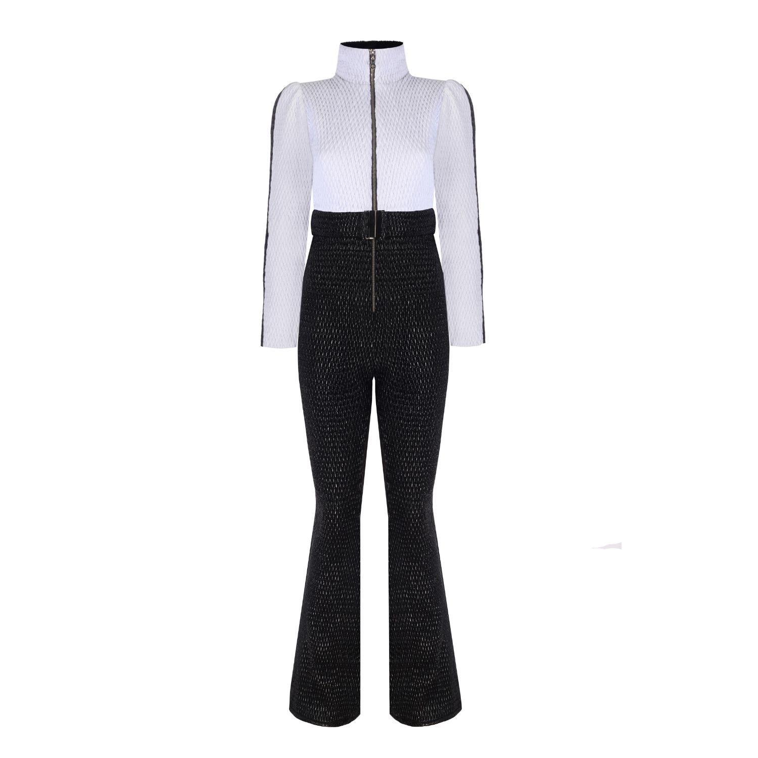 Nur Karaata Women's Black / White Meribel Skisuit In Black/white