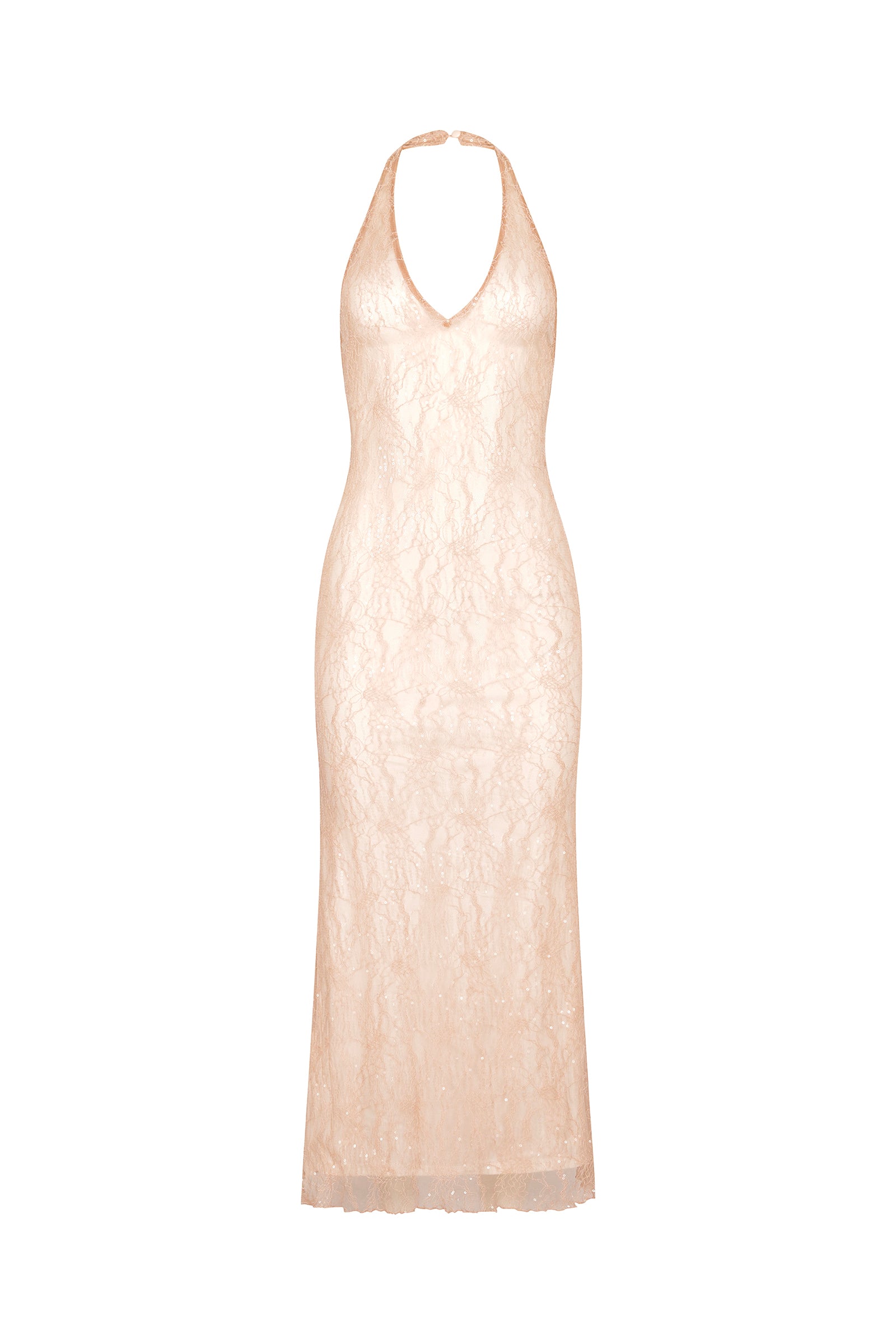 chinese dress ladies Venus Lace Mini Dress | Evening Sand