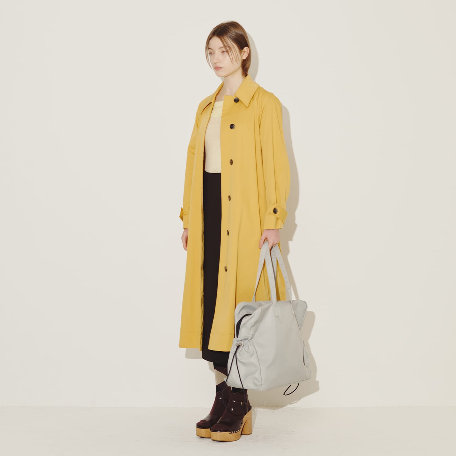Hybrid Tote Shoulder Bag - Silver | HAH ARCHIVE | Wolf & Badger