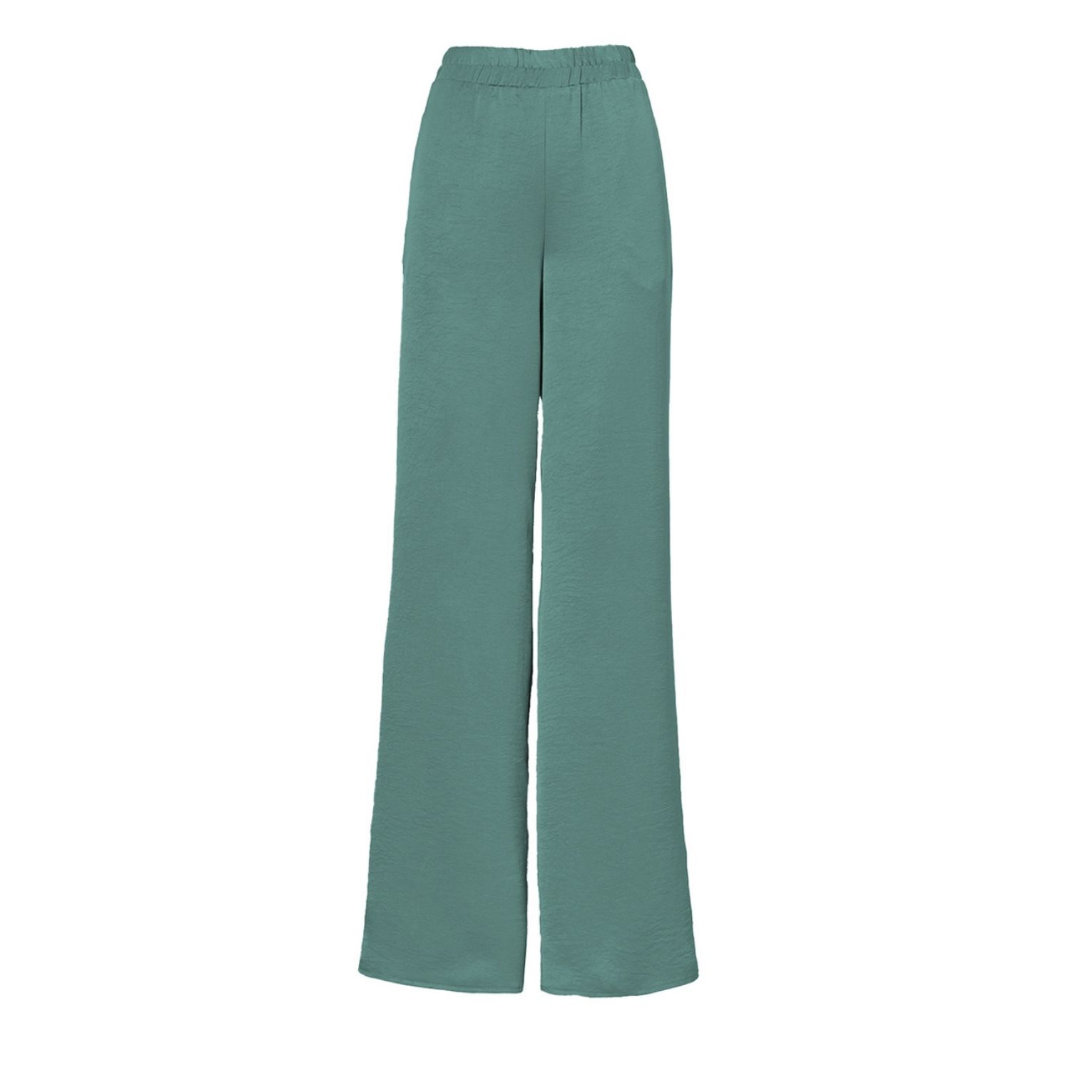 Bluzat Women's Green Mint Wide Leg Trousers In Green