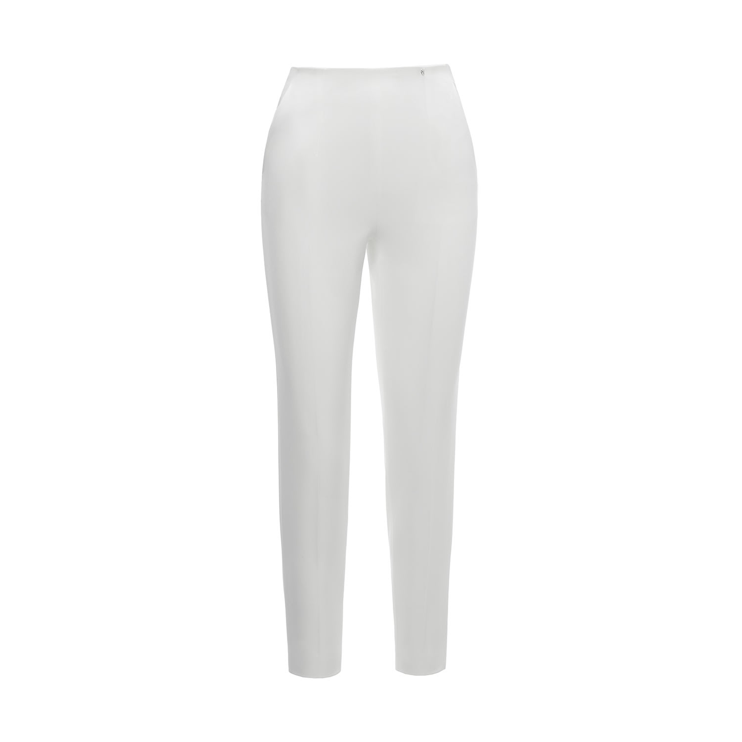 Nissa Women's High Waisted Slim Pants White