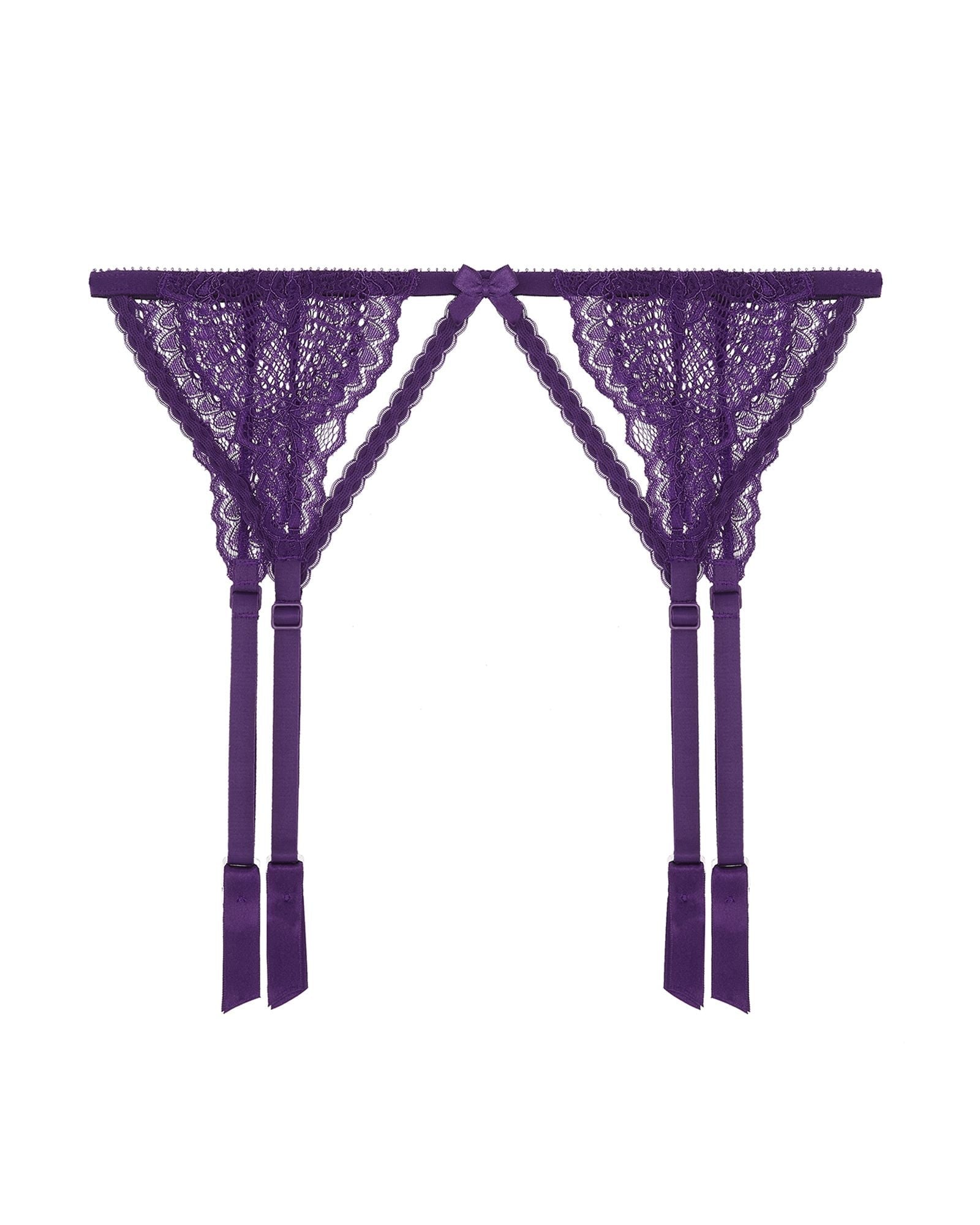 Journelle Women's Purple Natalia Suspender Belt Violette In Purple