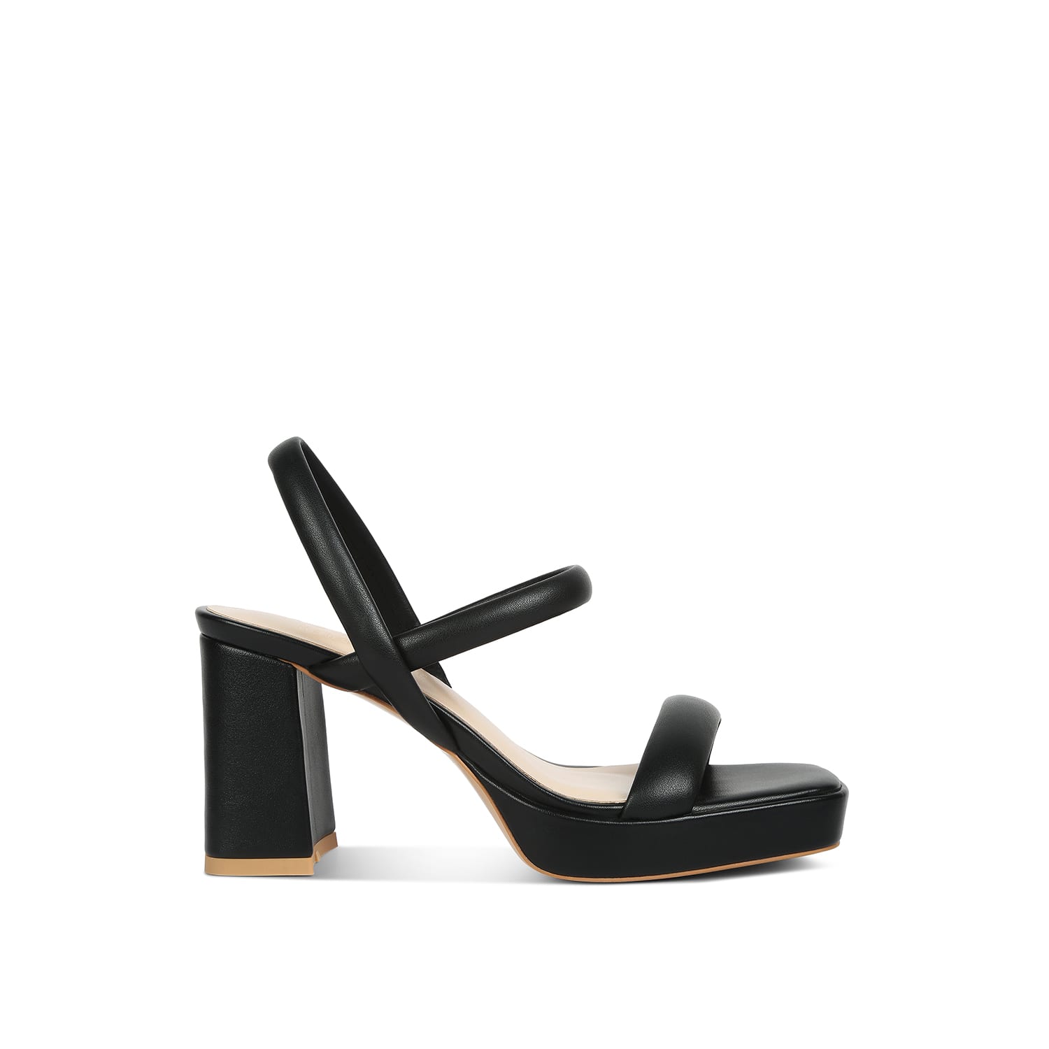 Women's Joslyn Slingback Block Heel Sandals In Black By Rag & Co