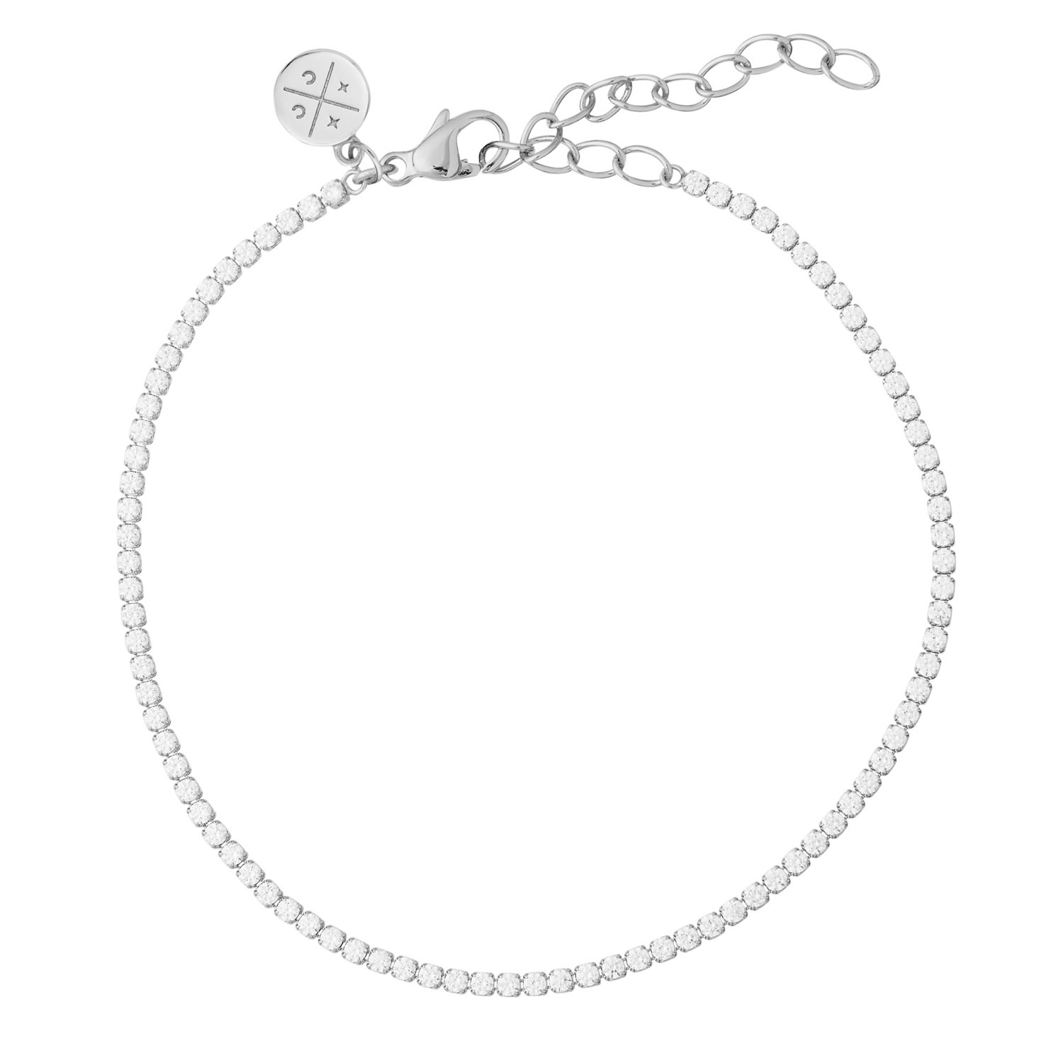 Women’s Tennis Chain Bracelet Silver Cartilage Cartel