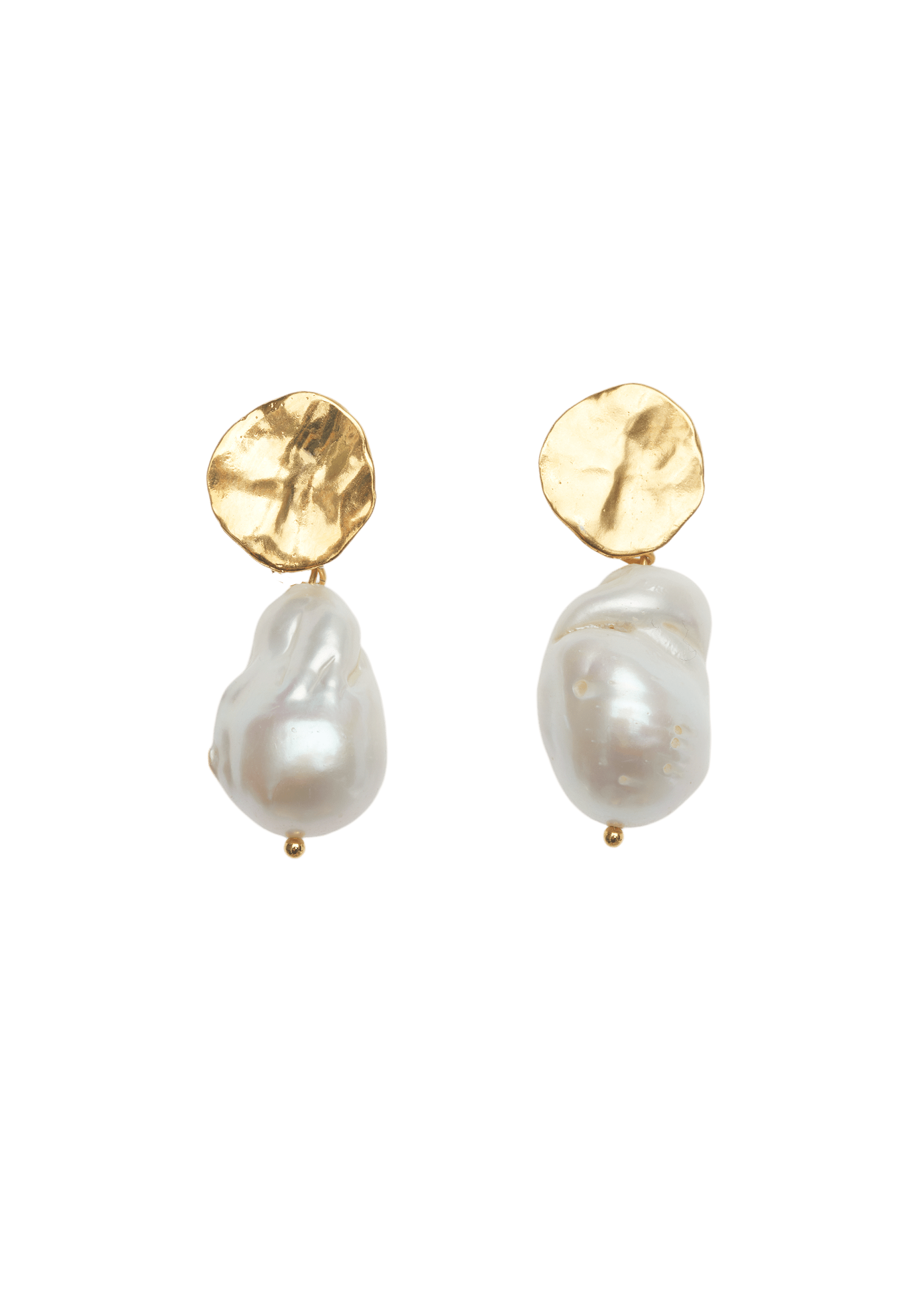 Lavani Jewels Women's White Ondina Pearl Earrings In Gold
