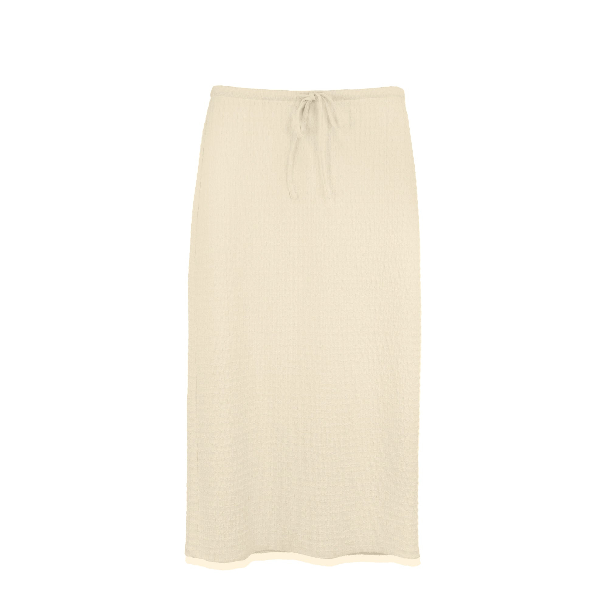 Profile Nyc Women's Neutrals Crinkle Cream Skirt In White