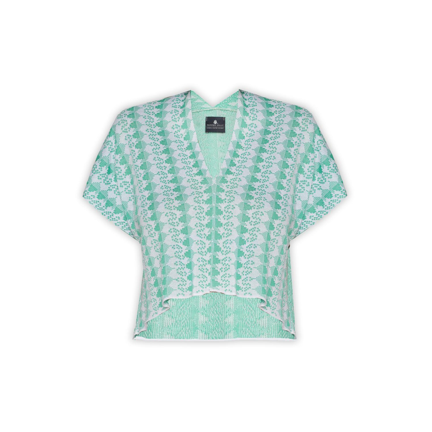 Pepper Vally Women's Green Top Crop Stahi
