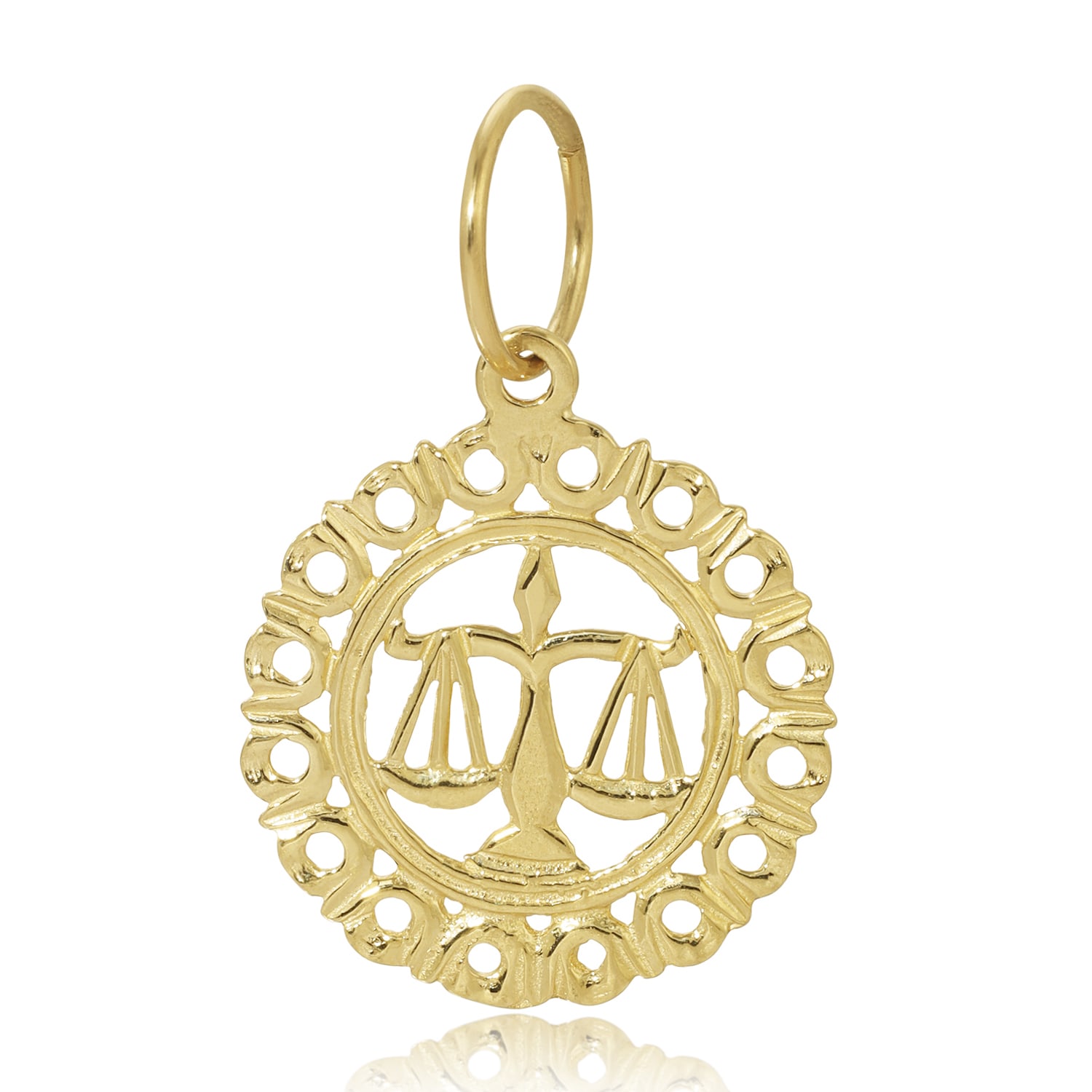 Women’s Gold Zodiac Pendeant - Libra Maya Brenner