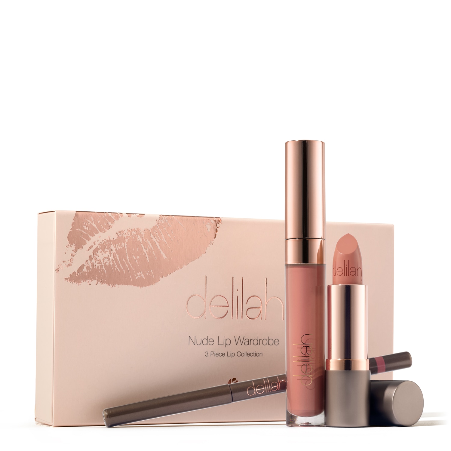 Delilah Neutrals / Brown Nude Lip Wardrobe