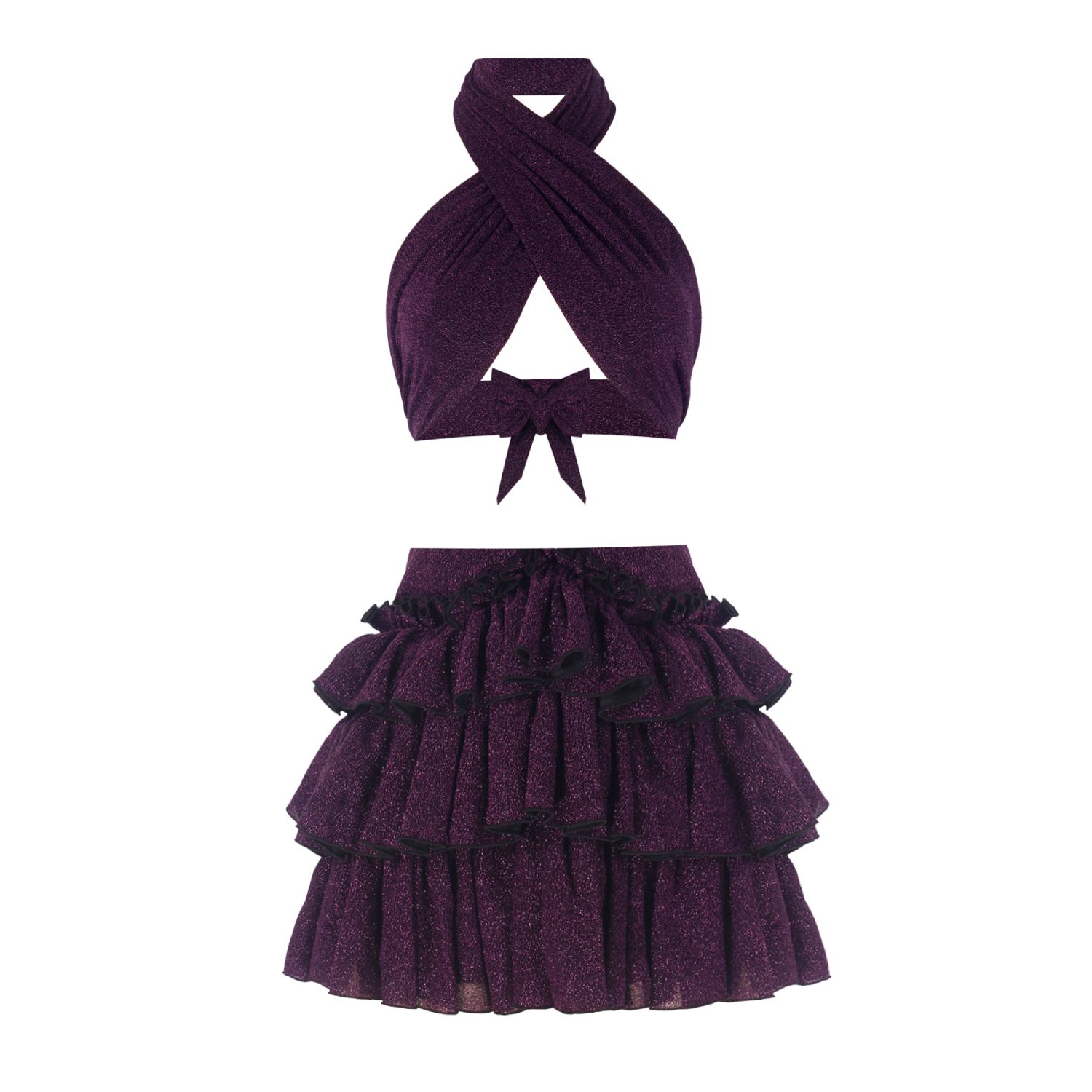 Nur Karaata Pink / Purple Bellano Sparkle Purple Set