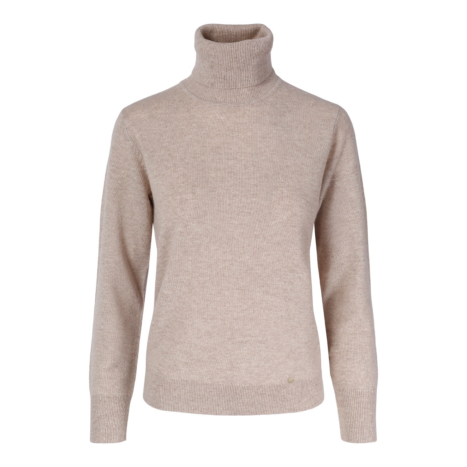 Women's "Cassie" Cashmere Turtle Neck Pullover - Neutrals | Medium | Tirillm