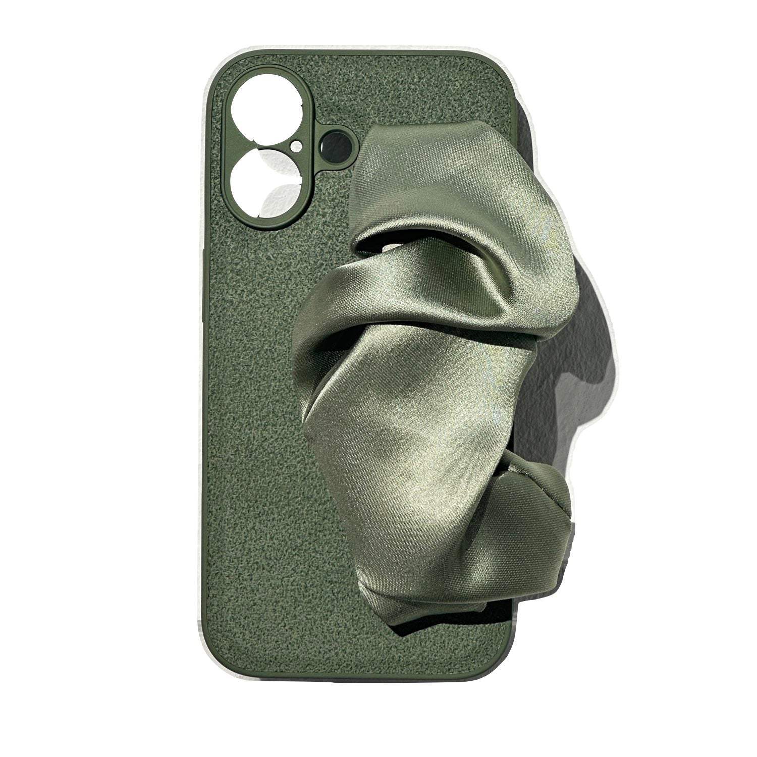 Jiaying Wang Wjy Studio London Green Phone Case With Silky Hand Holder