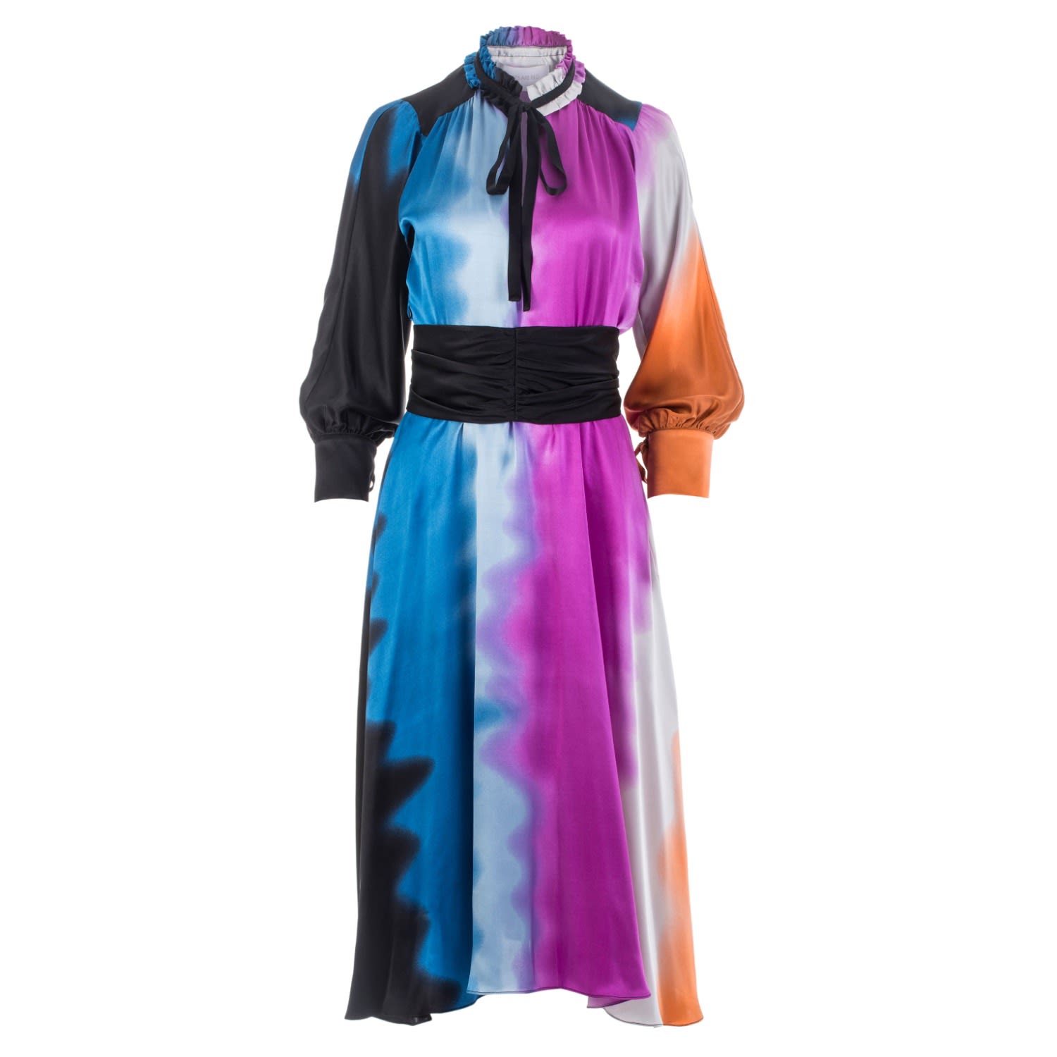 Roses Are Red Women's Timeless Silk Dress In Multi