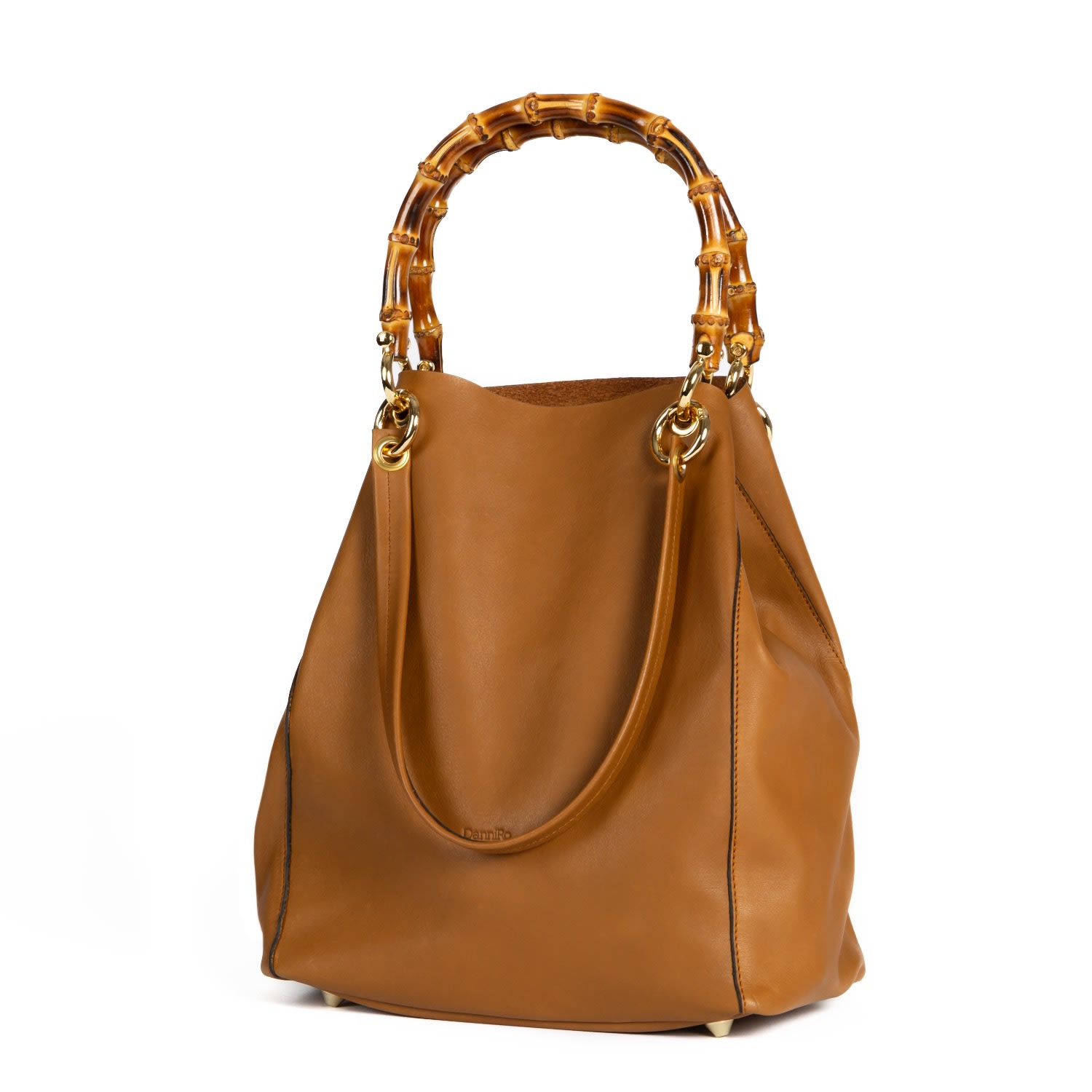 Women’s Brown / Neutrals June Bag Bamboo - Camel Leather Danni Ro