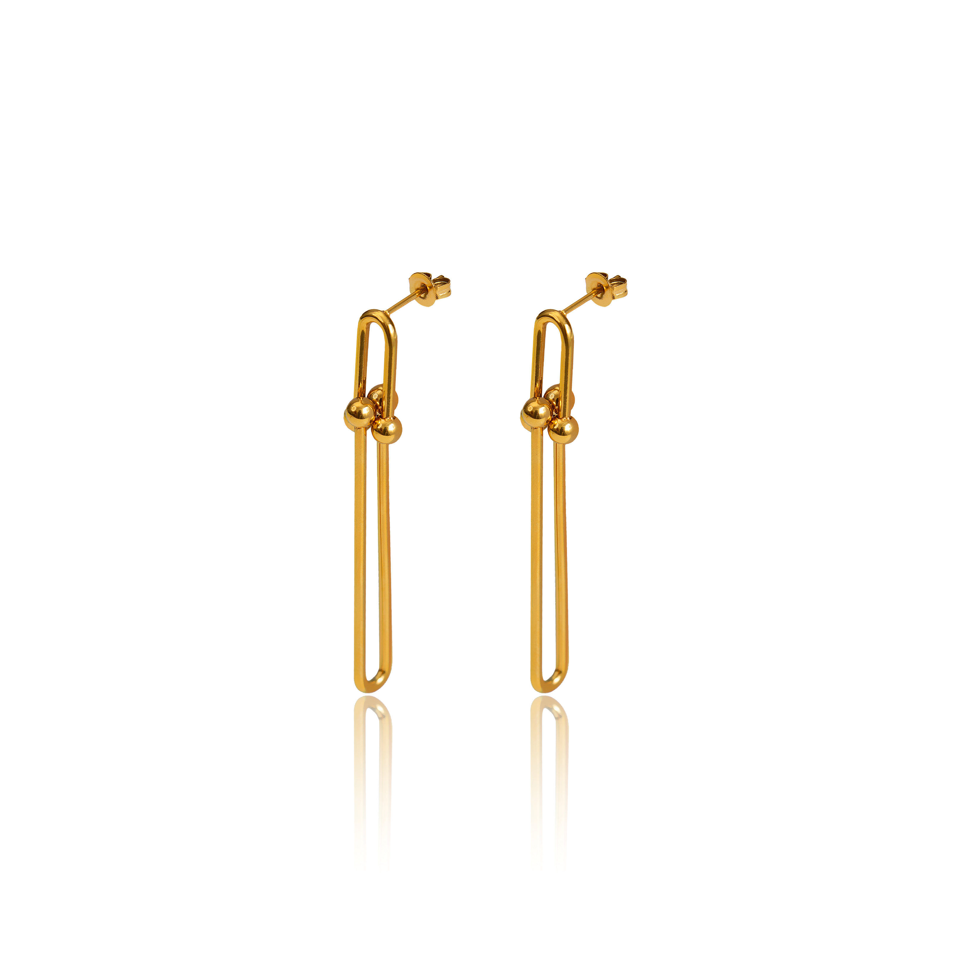 Tseatjewelry Women's Gold Zen Earrings