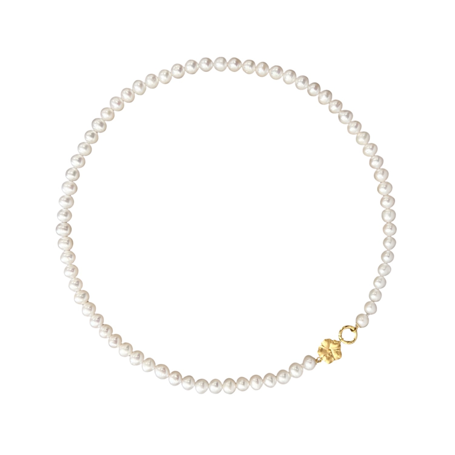 Alegoria Jewellery Women's Gold / White Bavella Pearl Necklace - Gold In Multi