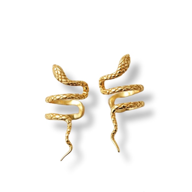 GOLD TRIP WOMEN'S SNAKE EAR CUFF GOLD