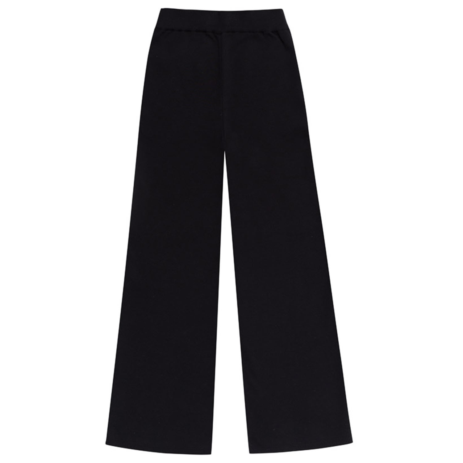 Women’s Denise Culotte Knitted Trouser In Black Extra Large Peraluna