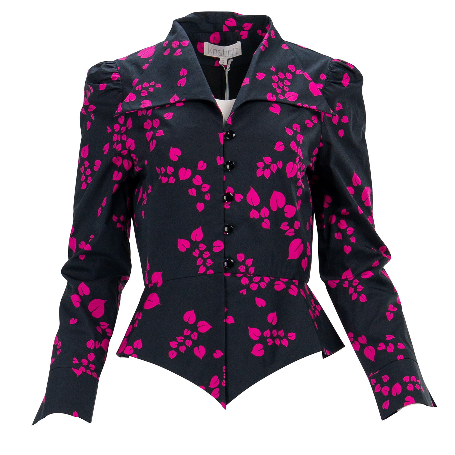 Women’s Black Anais Jacket Floating Heart Small Kristinit