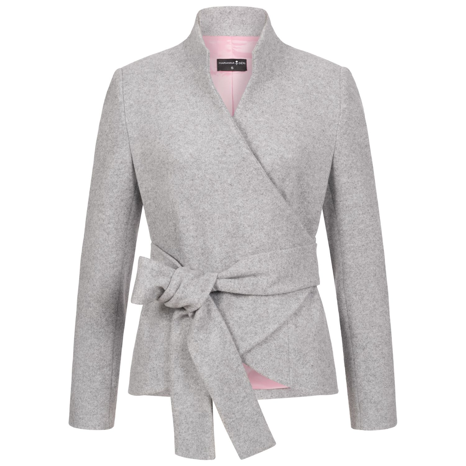 Women’s Wrap Jacket Light Grey Small Marianna Dri