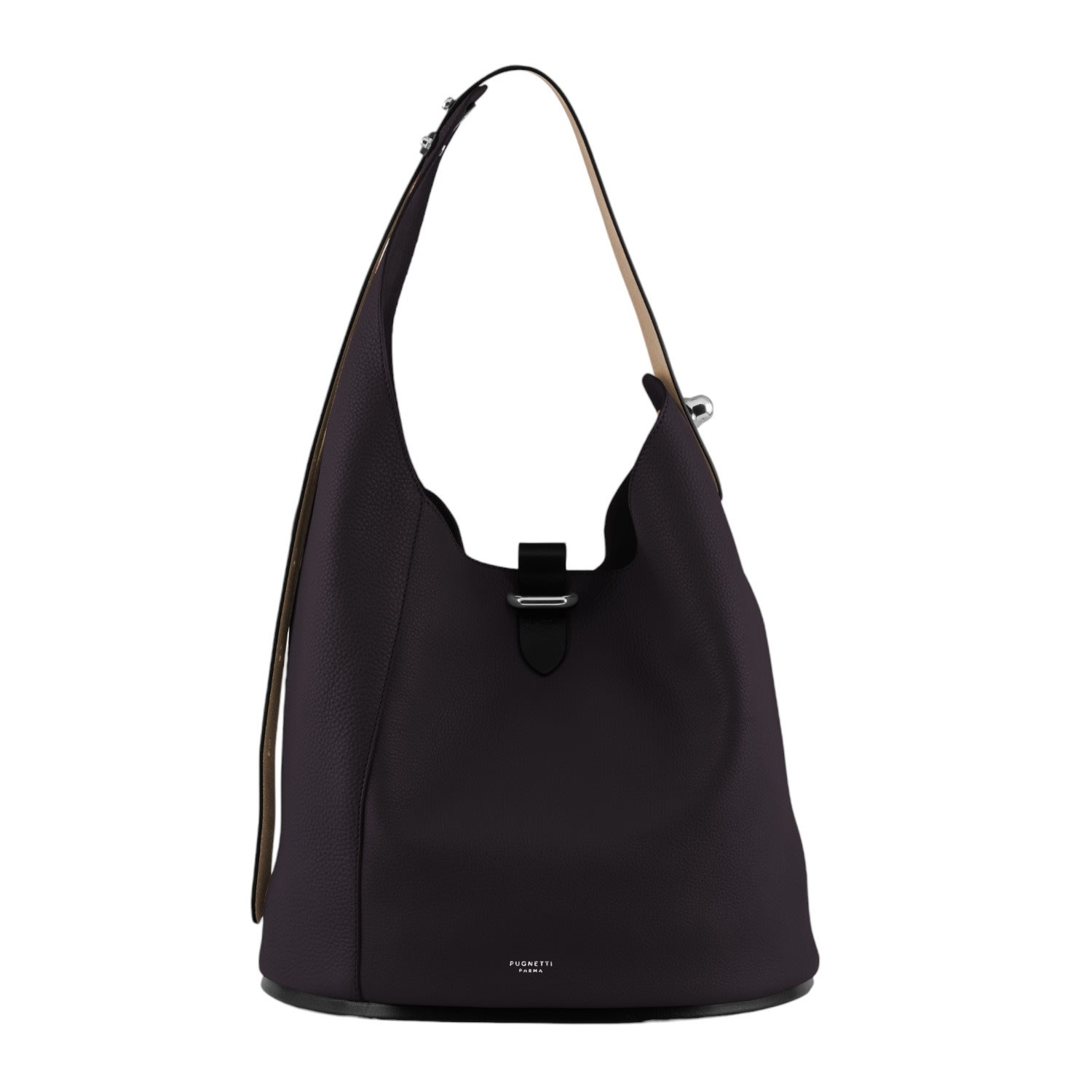 Pugnetti Parma Women's Black Mami Bag Steel - Ink In Black