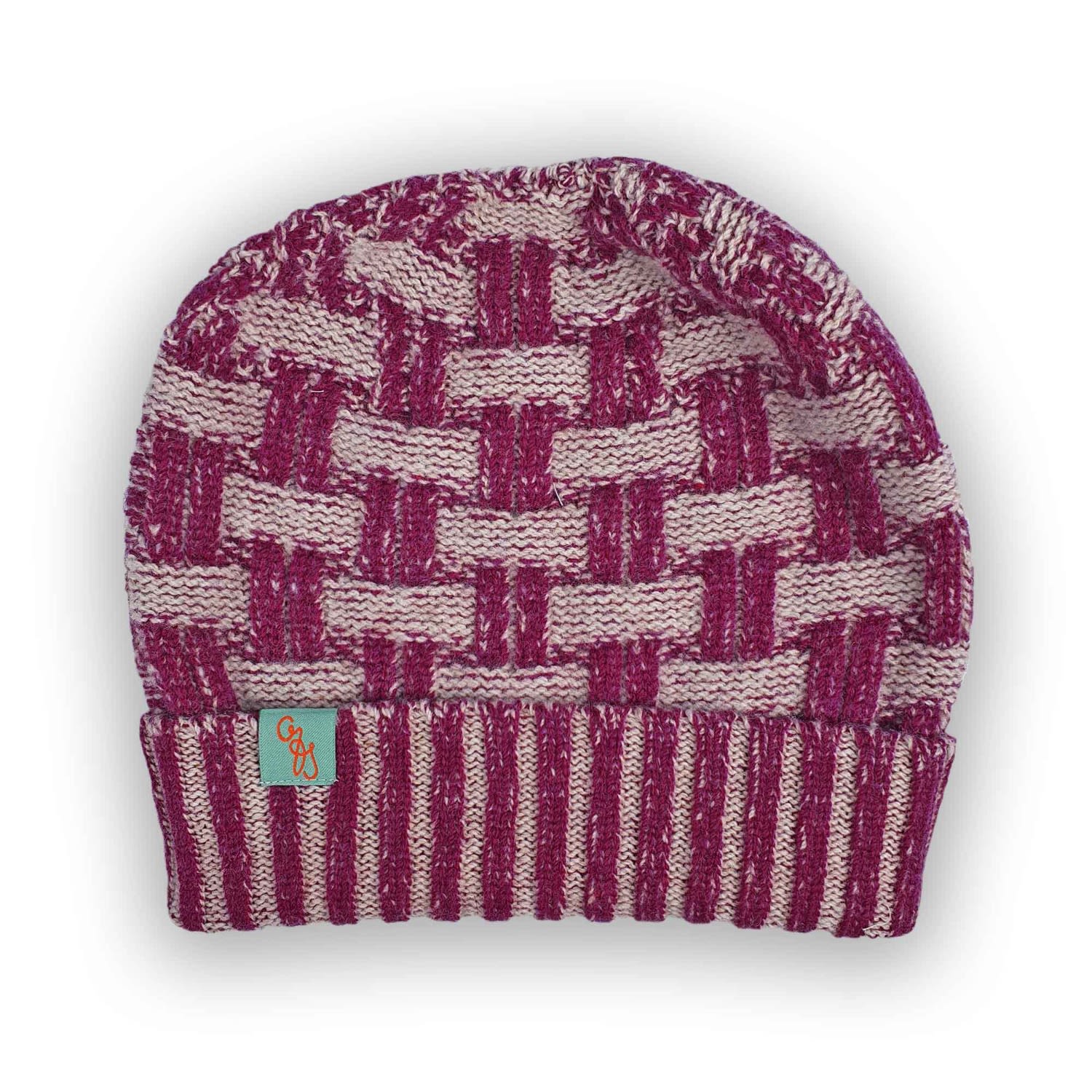 Otto & Spike Women's Pink / Purple Beanies - Wicker - Rosehip Pink In Multi