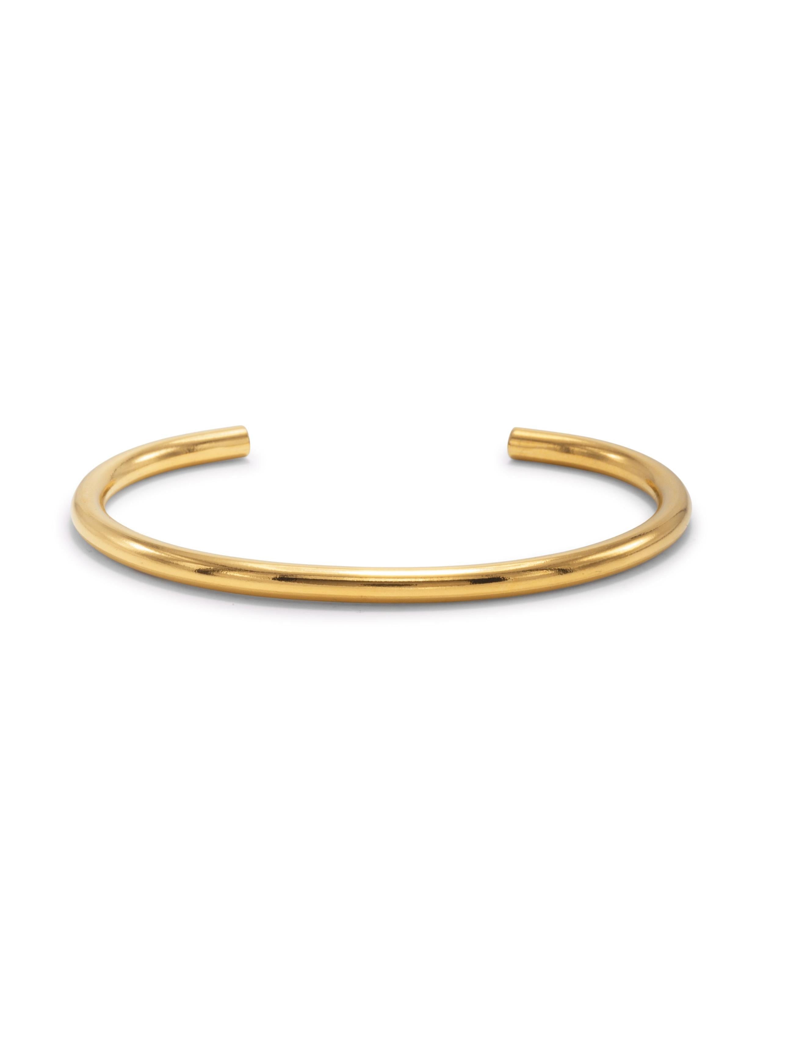 Jaredjamin Men's Gold Tubular Cuff In Gold