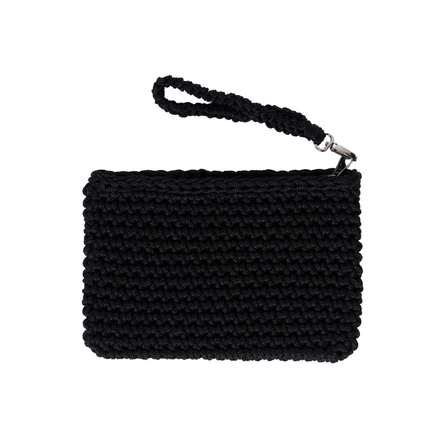 N'onat Women's Crete Handmade Crochet Clutch In Black