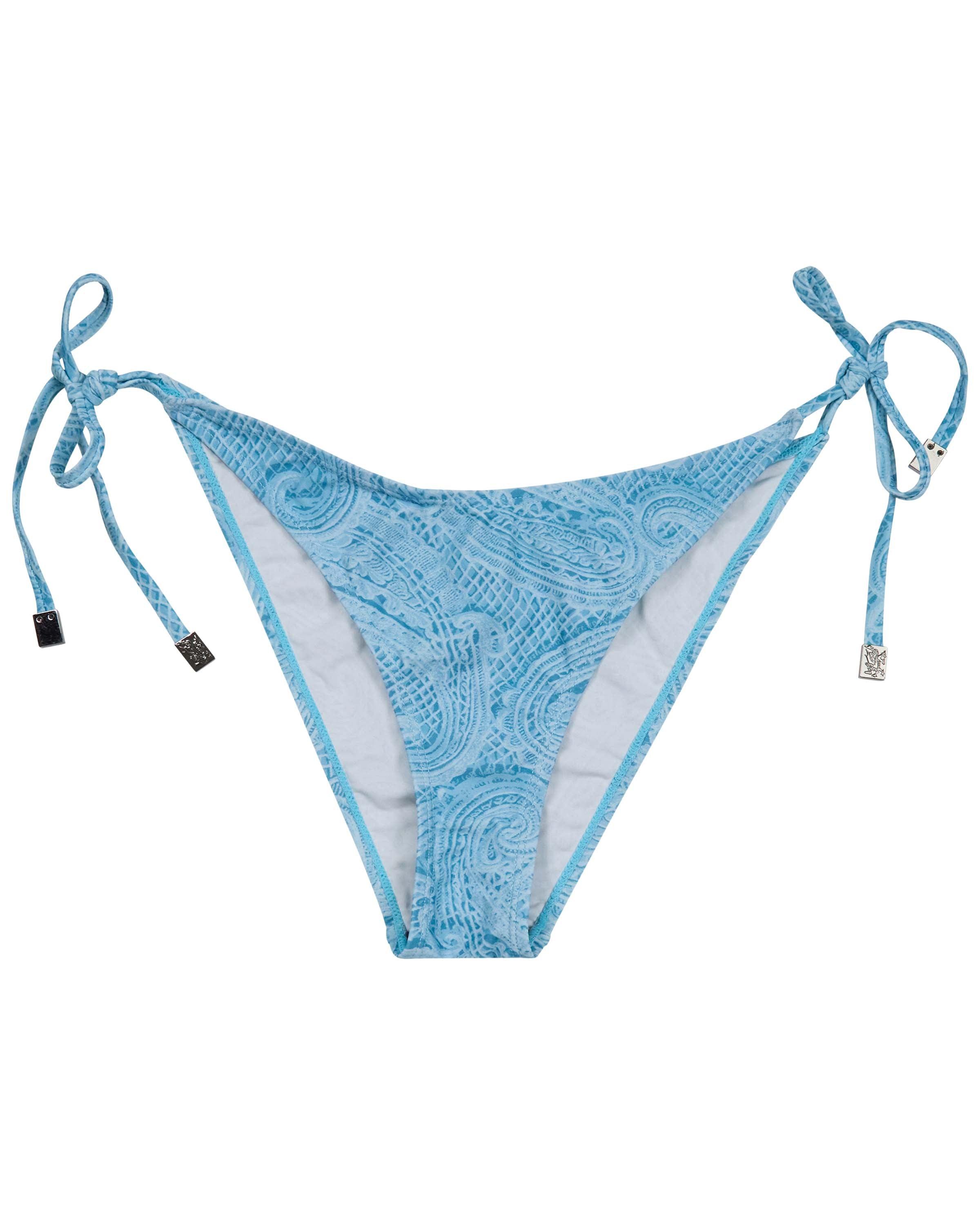 Blue Samara Crochet Paisley Teal Womens Bikini Bottom