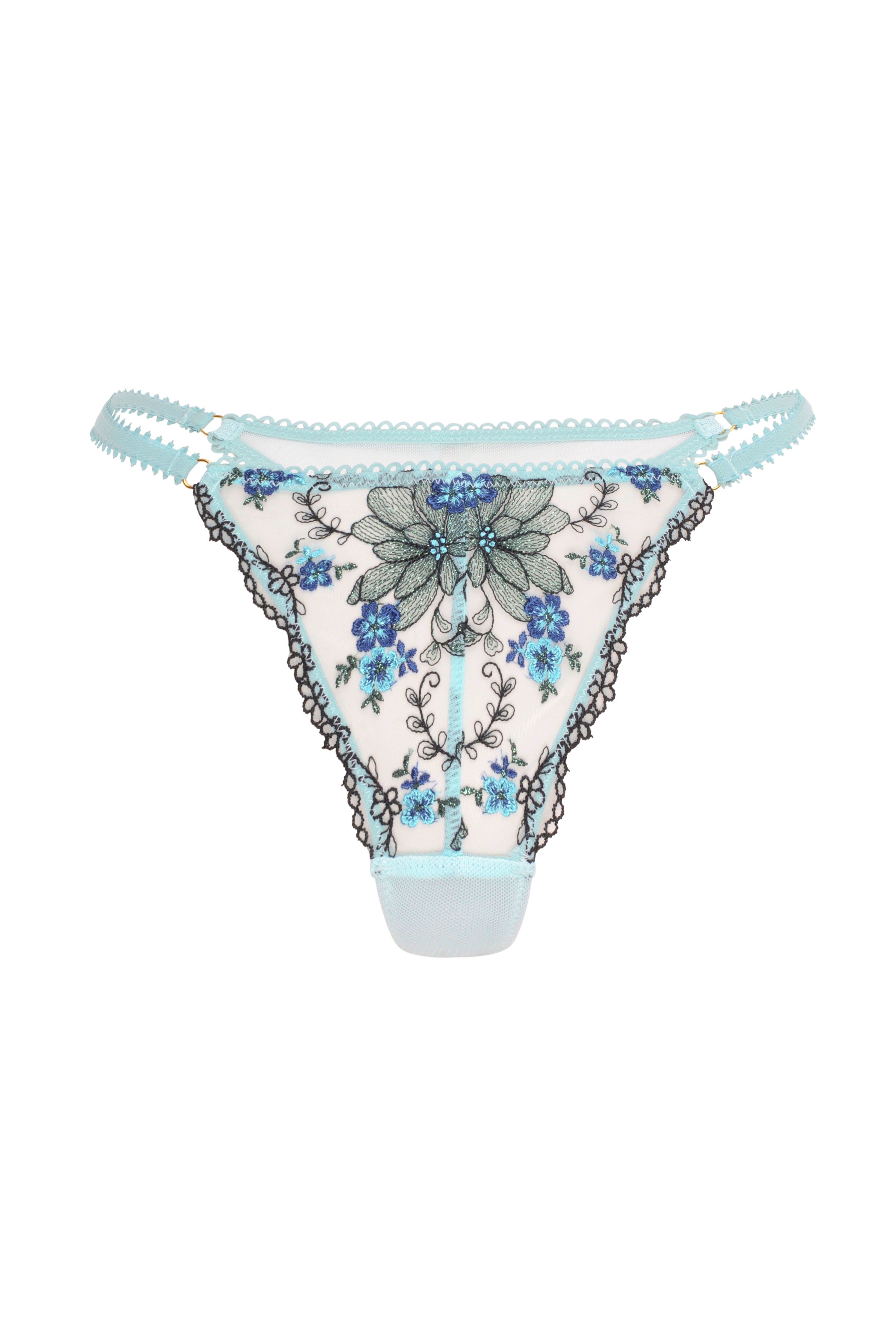 Women’s Blue Belluci Thong Extra Large Wild Lovers London