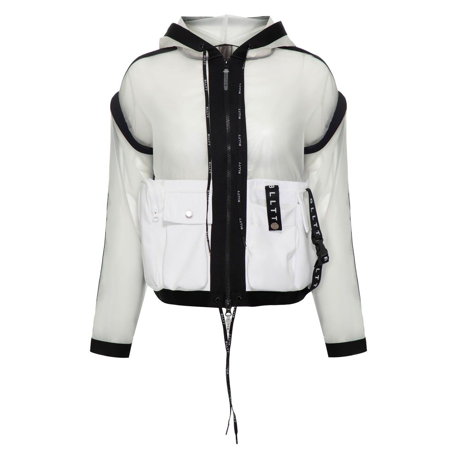 Women’s White Blltt Tech Prene Vest Jacket Bianco Extra Small Balletto Athleisure Couture