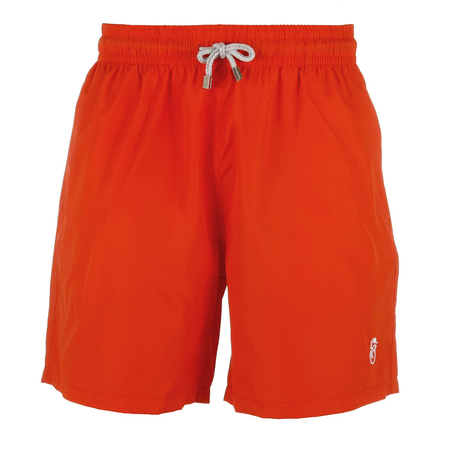 red designer swim shorts