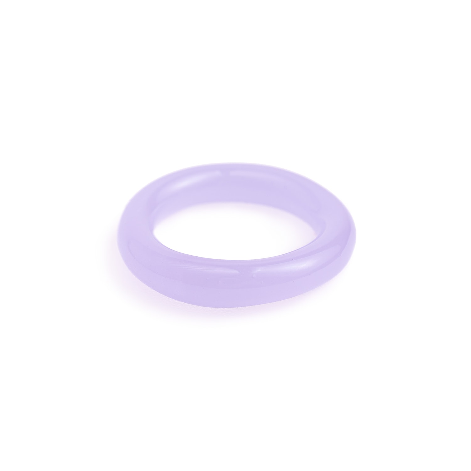 Women’s Pink / Purple Ada Glass Ring In Lilac Mirumiru