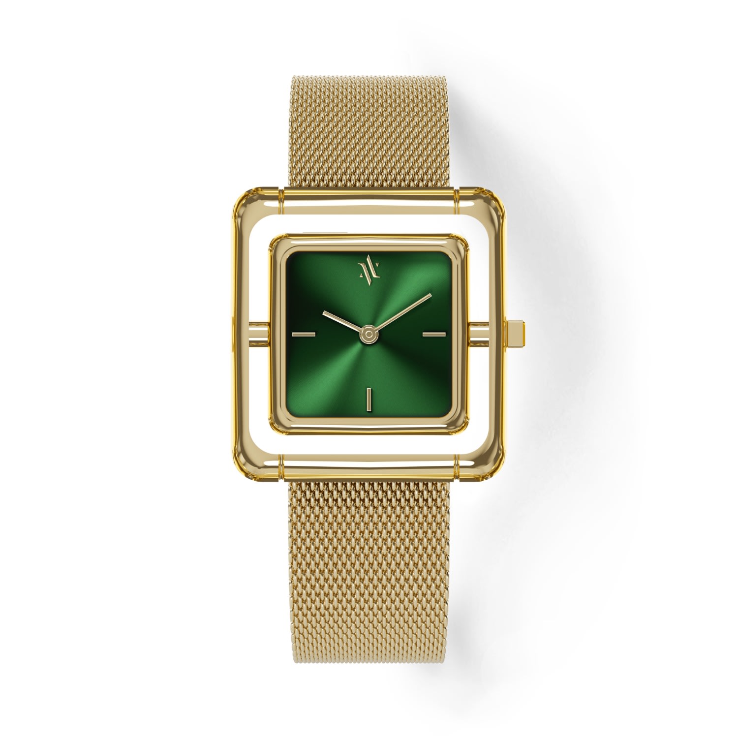 Women’s Green Umbra Emerald Watch - Gold One Size Vanna