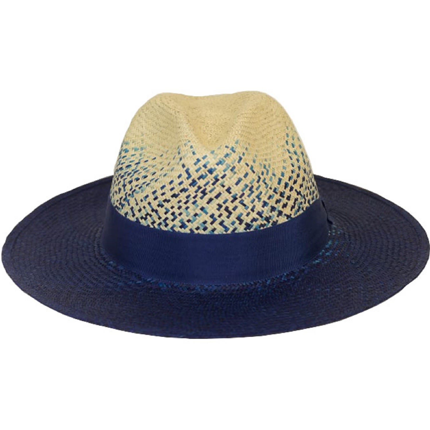 Women’s Blue / Neutrals Ruiz Straw Panama Hat - Blue, Neutrals Medium Ortus